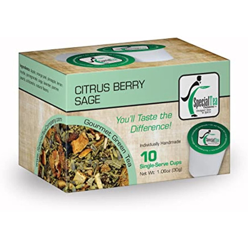 Special Tea Company Citrus Berry Sage Green Tea Single Serve