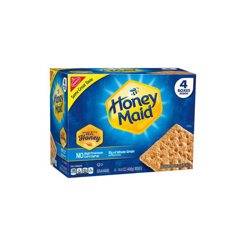 Nabisco Honey Maid Honey Graham Crackers, 14.4 Oz Cartons, 4 Ct