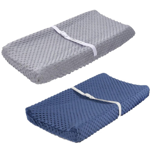 2pcs Changing Pad Cover Soft Changing Table Covers Breathable Changing Table Sheets Diaper Changing Pad Cover For Infants