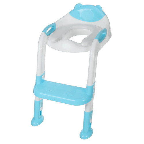Bestgoods Potty Toilet Training Seat With Step Stool Ladder, Non-slip Kids Toilet Potty Soft Padded Step Up, Training Stool Chair Toddler Ladder For All Standard Sizes And Toilet Seat