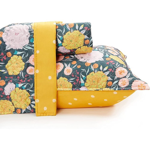 Queen Size Bed Sheet Sets With Deep Pockets In Dark Floral Print On Black - 4 Pieces Bedding Set For Kids And Newborns - 1500 Tc Microfiber, Ultra Soft, Wrinkle Resistant And Breathable