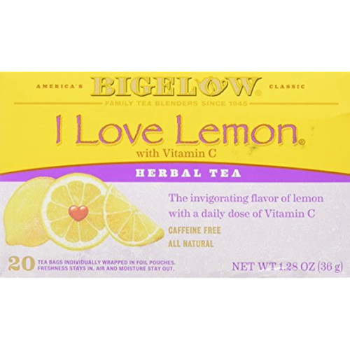 Bigelow Tea Bags, I Love Lemon, 20 Count (pack Of 3)