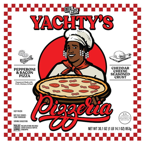 Deep Cuts - Lil Yachty Pepperoni & Bacon, Seasoned Rising Crust Pizza, 29.3oz (frozen)