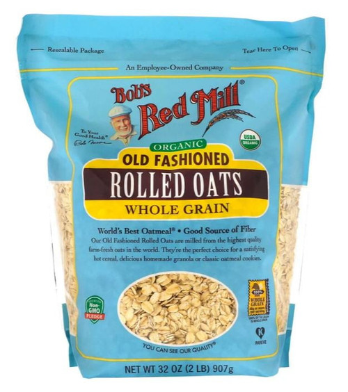 Bob's Red Mill Organic Rolled Oats Old Fashioned 32 Oz Pack Of 2