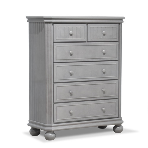 Sorelle Finley 6 Drawer Chest, Stone Gray