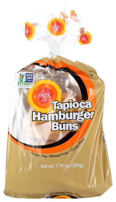 Ener-g Foods Hamburger Buns Tapioca, 7.76 Oz