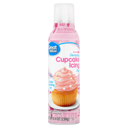 Great Value Decorating Pink Cupcake Icing 8.4 Oz Can