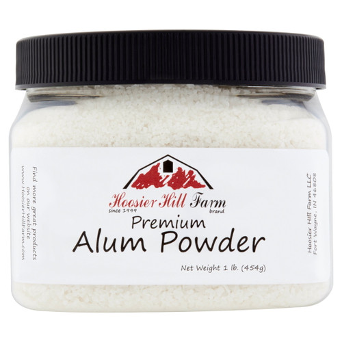 Hoosier Hill Farm Alum Granulated Pickle Powder, 1 Lb Plastic Jar