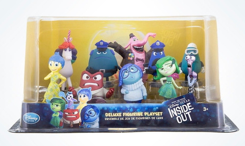 Disney Parks Pixar Inside Out Deluxe Figure Cake Topper Play Set - 10 Pieces