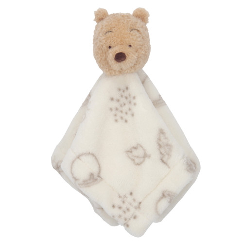 Lambs & Ivy Disney Baby Winnie The Pooh Lovey White/gray Security Blanket
