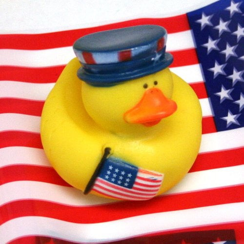 Patriotic Rubber Ducky - Party Favors - 12 Pieces