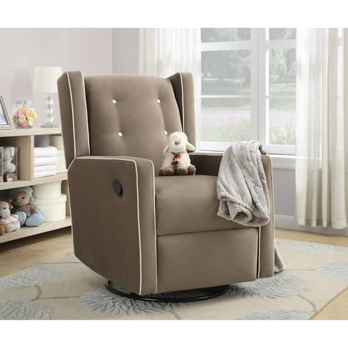 Baby Relax Mikayla Swivel Gliding Recliner, Mocha