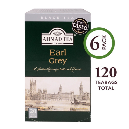 Ahmad Tea, Earl Grey Tea, 20 Ct, 1.4oz (pack Of 6)