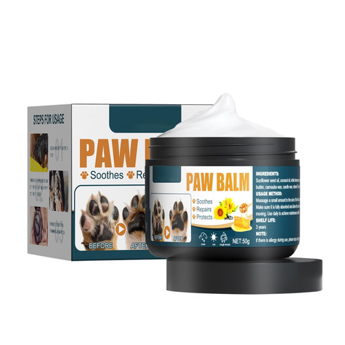 Viugreum Pet Paw Balm | 50g Paw Soother | Natural Skin Healing Balm, Moisturising Cream For Repairing Dry And Cracked Skin, Dog Cat Skin Care Cream