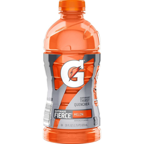 Gatorade Fierce Melon Thirst Quencher, Sport Bottle, 28 Oz Bottle, Quantity Of 2