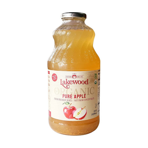 Lakewood Organic Pure Juice Apple 32 Fl Oz