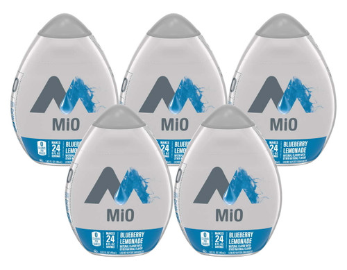 Mio Blueberry Lemonade Liquid Water Enhancer , Caffeine Free, 1.62 Fl Oz Bottle (pack-5)