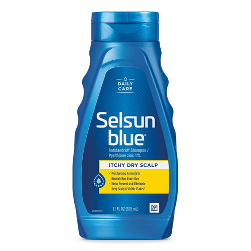 Selsun Blue Daily Care Nourishing Moisturizing Itchy Dry Scalp Dandruff Relief Shampoo, 11 Fl Oz