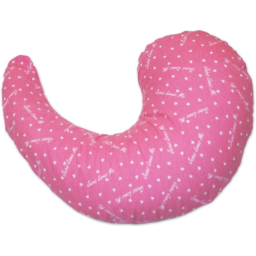 Nuangel Trinity Ii Nursing Pillow With Pillowcase - Pink "jesus Loves Me"