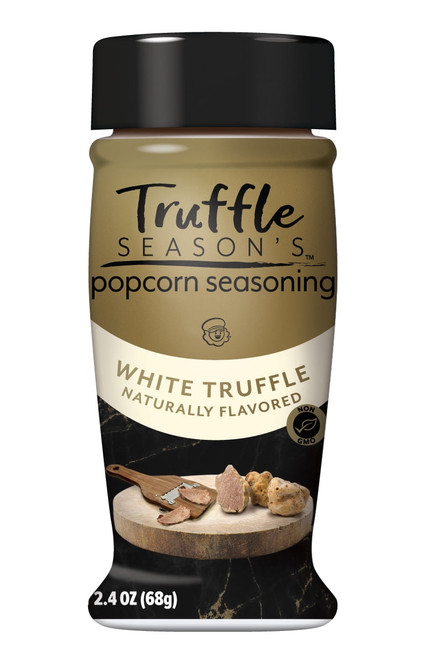 Truffle Season's Naturally Flavored White Truffle Popcorn Seasoning, 2.4 Ounce Canister