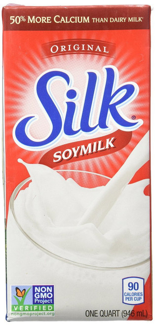 (12 Pack) Silk, Soy Milk, Plain, 32 Fl Oz