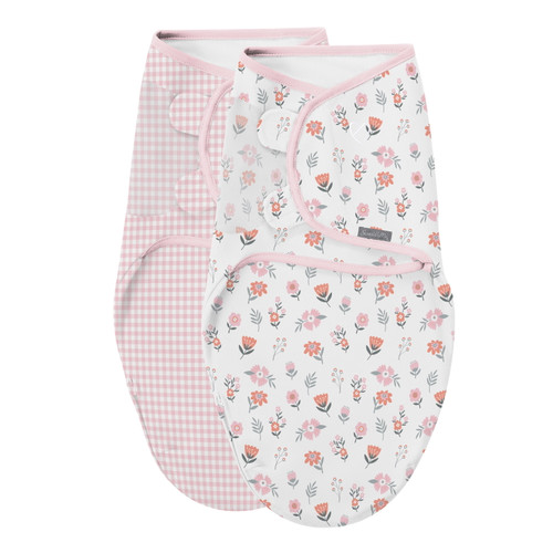 Swaddleme Original Swaddle Size Small/medium, 0-3 Months, 2-pack (farmhouse Floral)