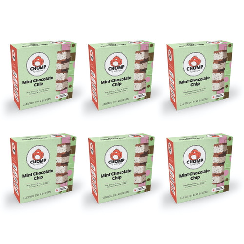 Chomp By Nightingale, Mint Chocolate Chip Ice Cream Sandwiches,  4 Ice Cream Sandwiches (6 Count)