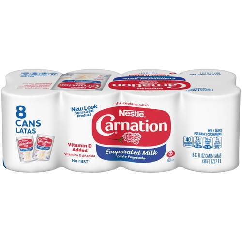 Carnation Evaporated Milk 8-12 Fl. Oz. Cans