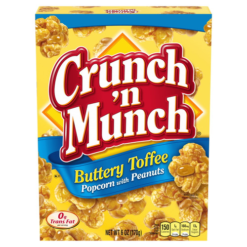 Crunch 'n Munch Buttery Toffee Popcorn With Peanuts, 6 Oz.