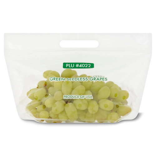 Fresh Green Seedless Grapes, Bag