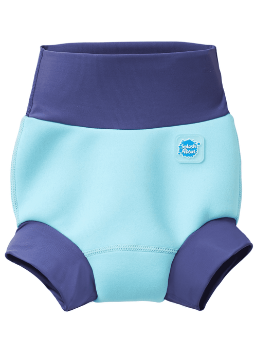 Splash About Boy's Happy Nappy Cloth Swim Diaper, Blue Cobalt, 3-6 Months