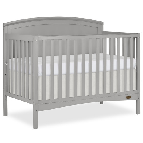 Dream On Me Eden 5-in-1 Convertible Full Panel Crib In Pebble Gray