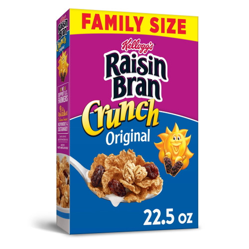 Kellogg's Raisin Bran Cold Breakfast Cereal, Original, 22.5 Oz