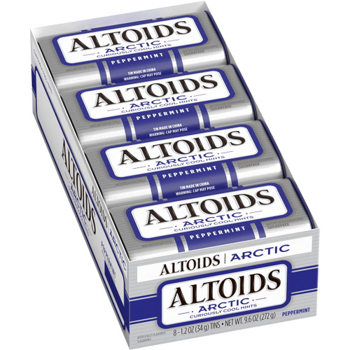Altoids Arctic Peppermint Sugar Free Breath Mints - 1.2oz Tin/8ct