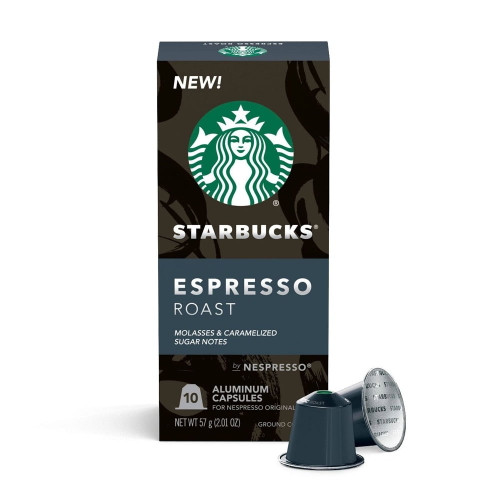Starbucks Nespresso Espresso Roast Capsules -- 10 Capsules