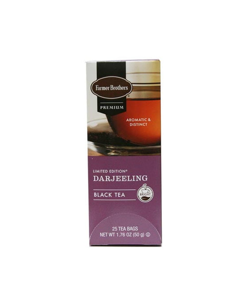 Farmer Brothers Kosher Premium Darjeeling Black Tea Bags, 25 Ct