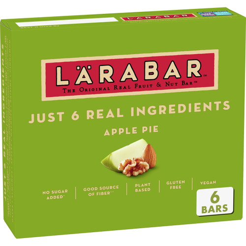 Larabar, Gluten Free Bar, Apple Pie, Vegan, 6 Bars
