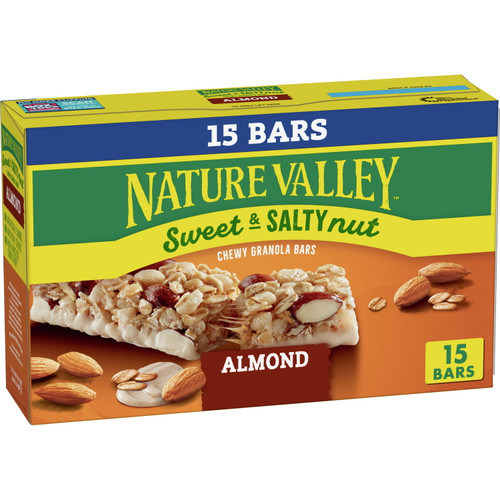 Nature Valley Granola Bars, Sweet And Salty Nut, Almond Granola Bars, 15 Count