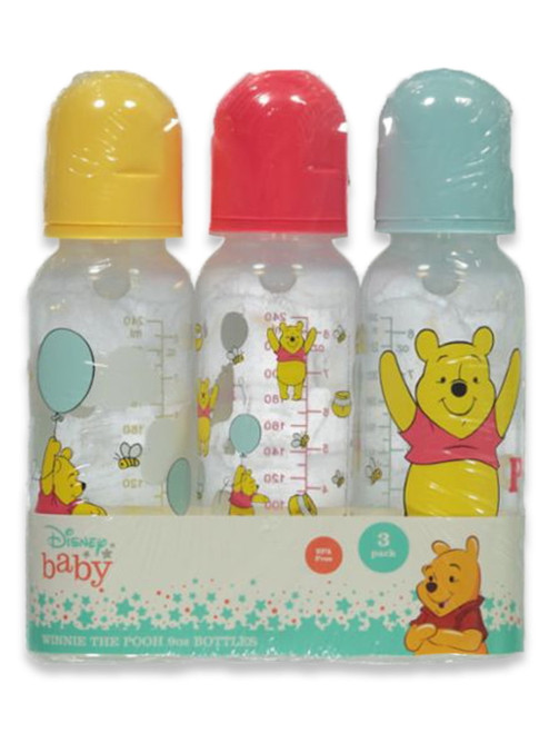 Disney Winnie The Pooh Baby Unisex 3-pack 9 Oz. Baby Bottles - Multi, One Size