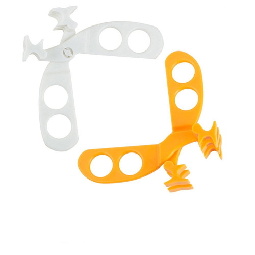 Feiona Kid Food Scissors Yellow&white Set Of 2, Jumuu Versatile Food Cutter For Babies Portable Food Shearer(comes With Travel Storage Case)