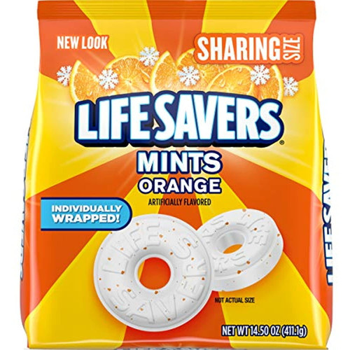 Life Savers Orange Mint Hard Candy, 14.5-ounce (pack Of 2)