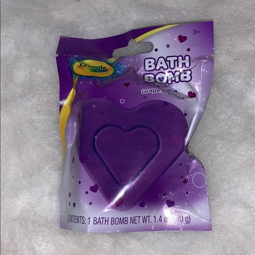 Heart Bath Bomb 40g - Purple
