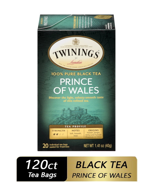 Twinings Prince Of Wales Black Tea Bags, 120 Ct (6 Boxes Of 20)