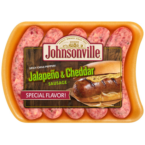 Johnsonville Jalapeno Cheddar Bratwurst, 5 Links, 1 Lb 3 Oz (fresh)