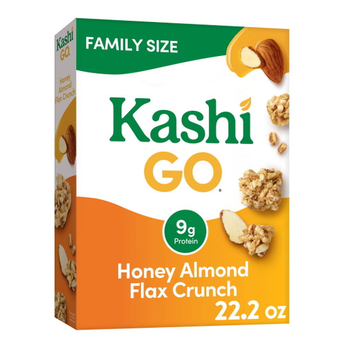 Kashi Go Breakfast Cereal, Honey Almond Flax Crunch, 22.2 Oz