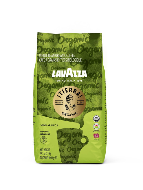 Lavazza ¡tierra! Usda Organic Whole Bean Coffee, Light Roast, 2.2 Lb Bag