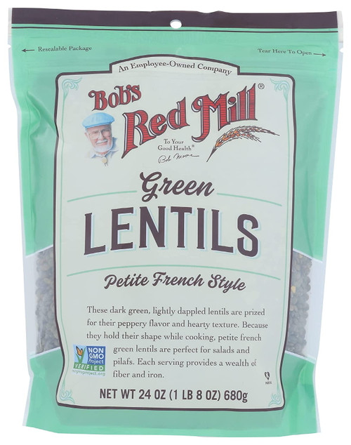 Bob's Red Mill Petite French Green Lentils, 24 Oz