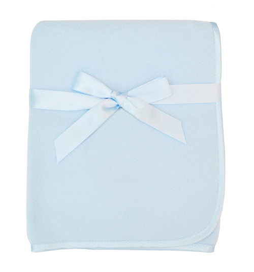 Tl Care Fleece Blanket With Satin Trim, Blue, 3/8", For Boys And Girls