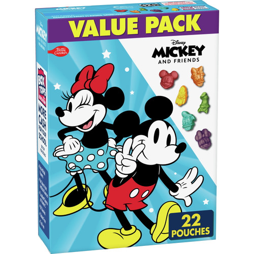 Mickey & Friends Fruit Flavored Snacks, Gummy Treats Value Pack, 22 Ct