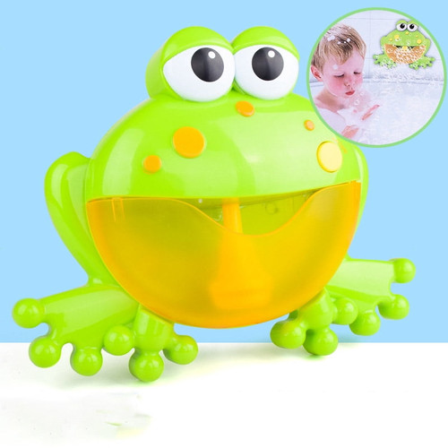 Marainbow Bath Bubble Machine Big Frog Automatic Bubble Maker Blower Music Bath Toys For Baby